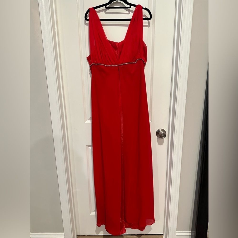 Elegant Red Evening Gown